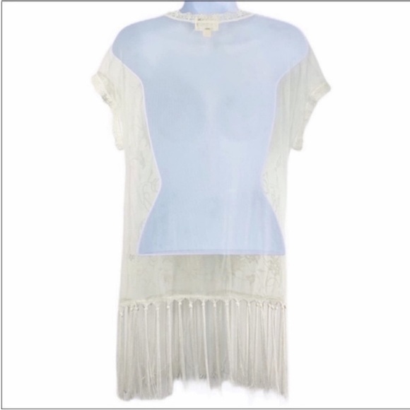 LA HEARTS lace sheer blouse top L - Picture 7 of 9